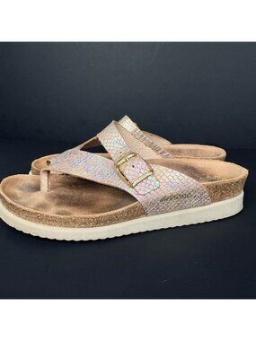 Mephisto Helen Reptilia Sandal Multicolor Women’s 37 7 US Cork Leather